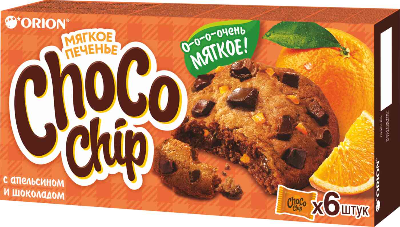 

Печенье сдобное Orion апельсин-шоколад