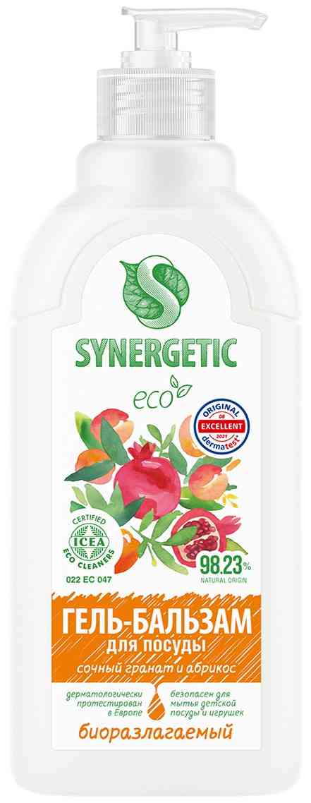 Гель-бальзам для мытья посуды Synergetic Сочный гранат и абрикос 100₽