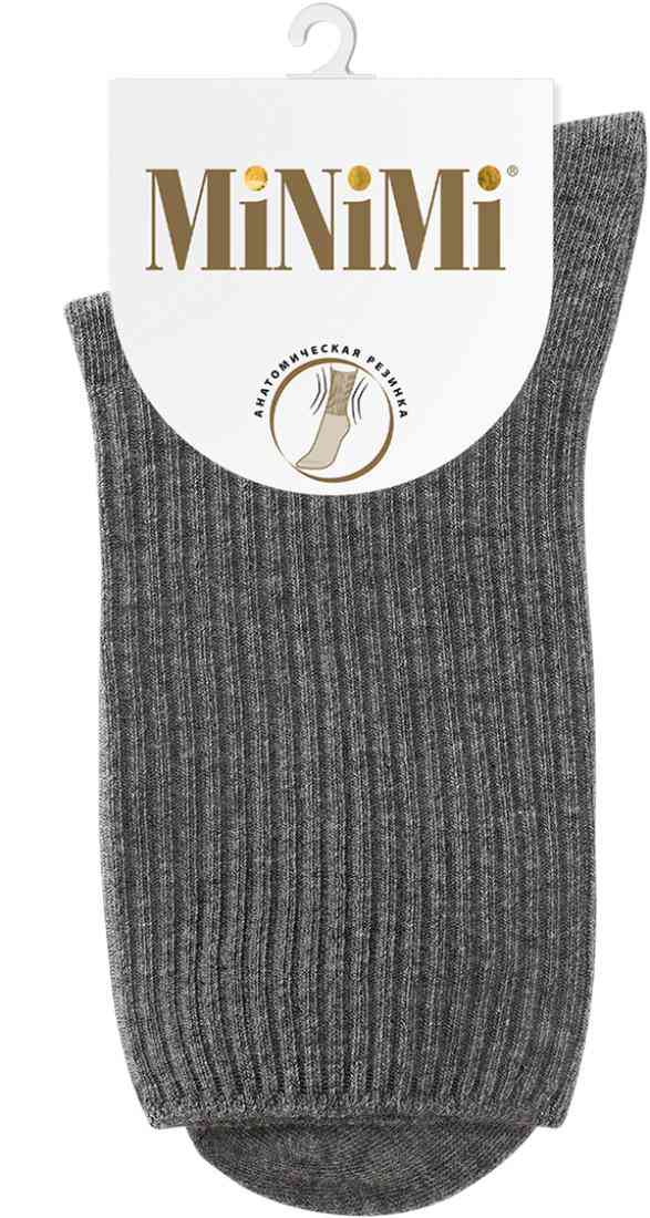 Носки женские MiNiMi Cotone 1203-1 серый меланж