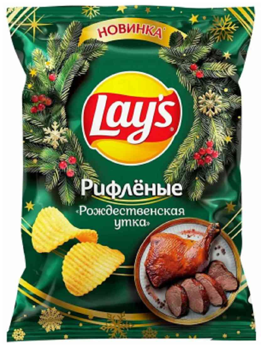 Чипсы рифленые Lay's рождественская утка