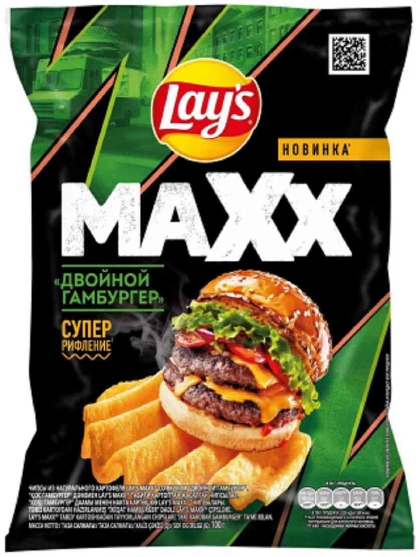 Чипсы картофельные Lay's Maxx гамбургер