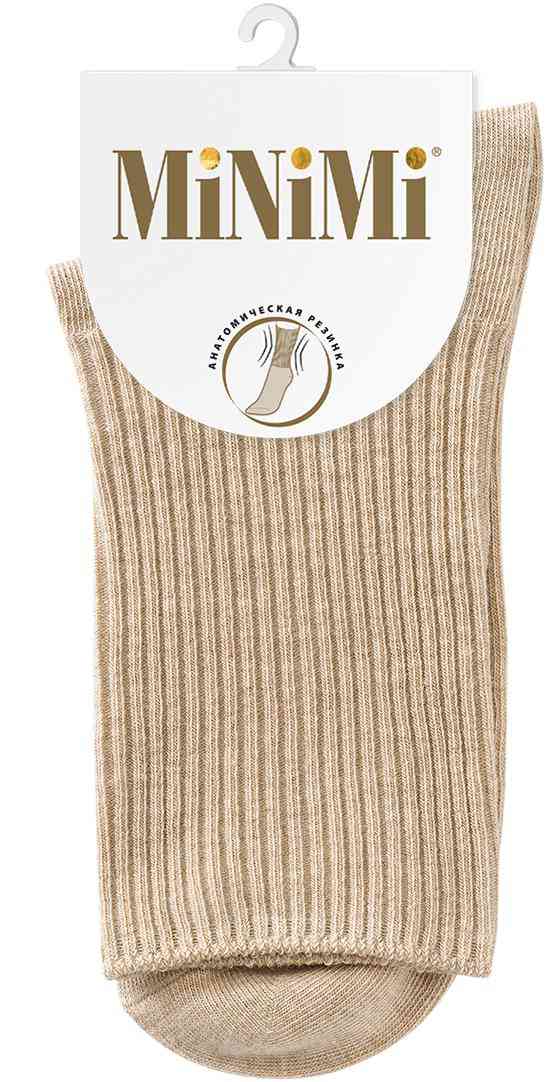 Носки женские MiNiMi Cotone 1203-1 бежевый меланж