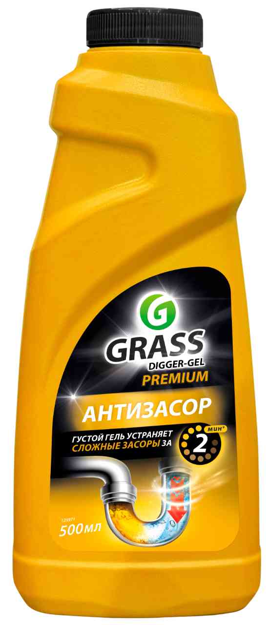 

Гель для прочистки канализационных труб Grass Антизасор