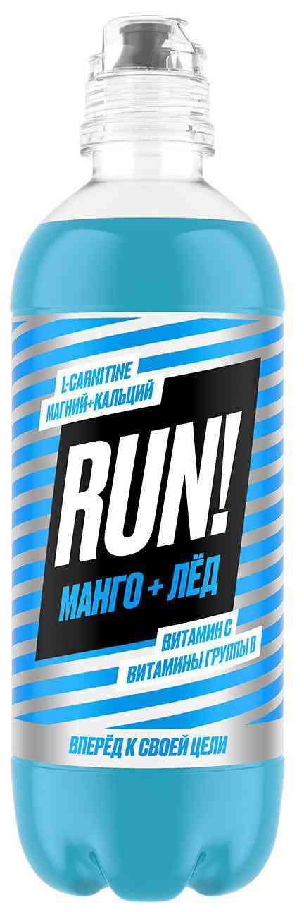 

Функциональный напиток Run! Манго-лёд без газа