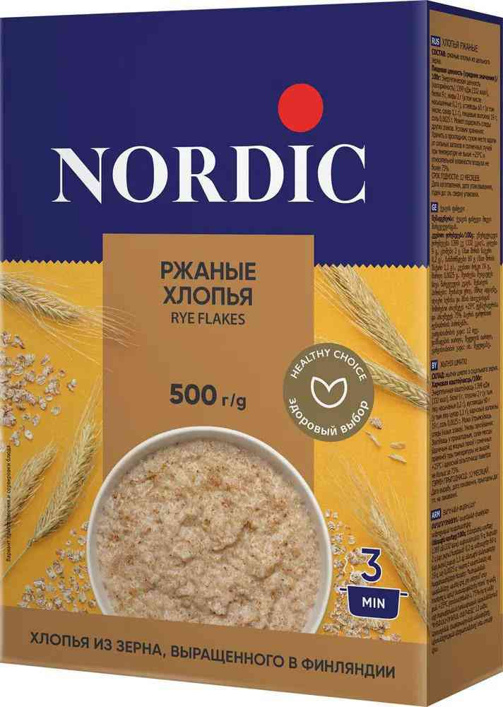 

Хлопья ржаные Nordic