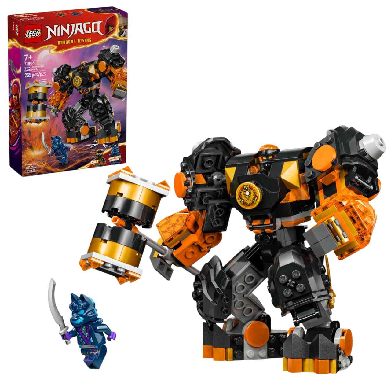 

Конструктор LEGO Ninjago 71806 Земной робот 7+