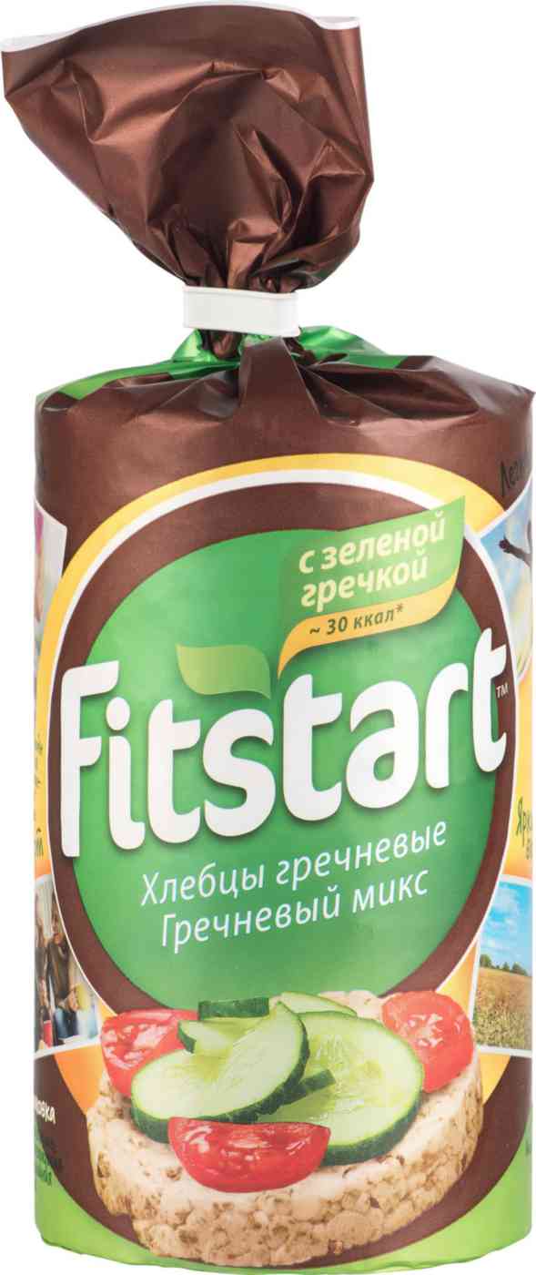 

Хлебцы Fitstart Гречневый микс с зелёной гречкой