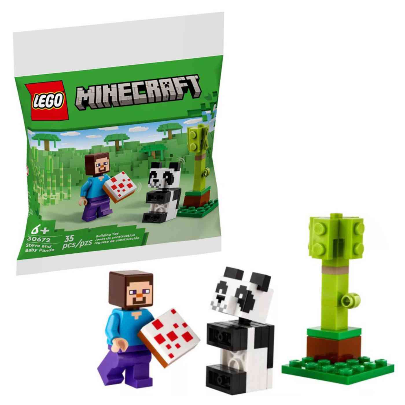 Конструктор LEGO Minecraft 30672 Стив и панды 6 560₽