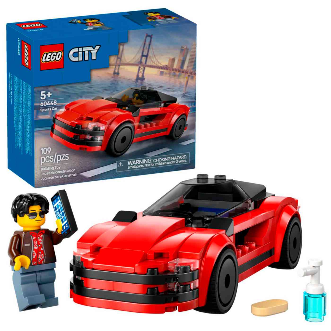 

Конструктор LEGO City 60448 Спортивная машина 5+