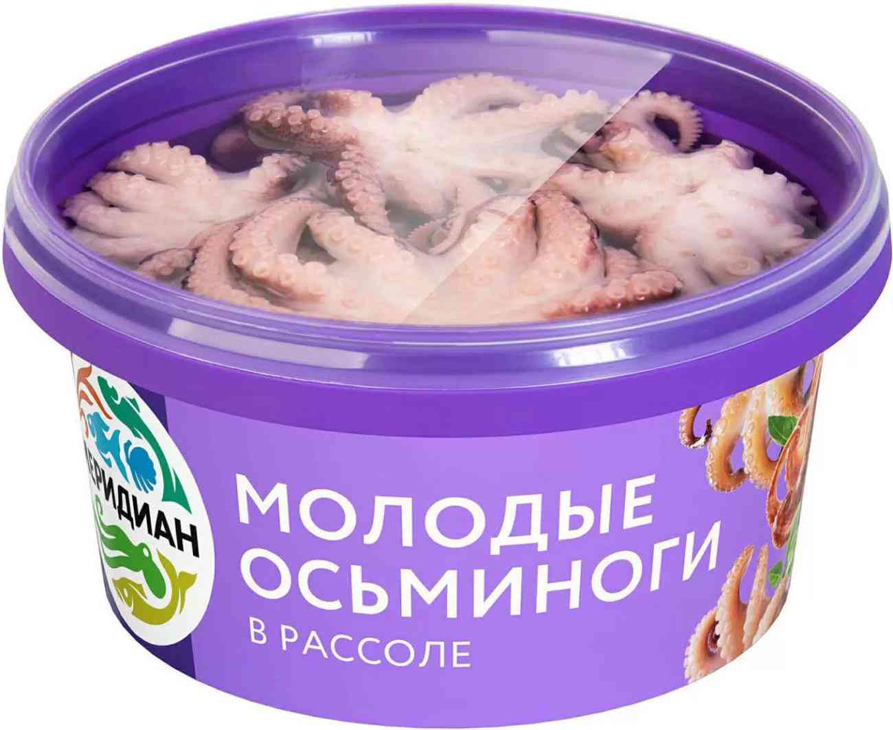 Осьминоги молодые Меридиан в рассоле