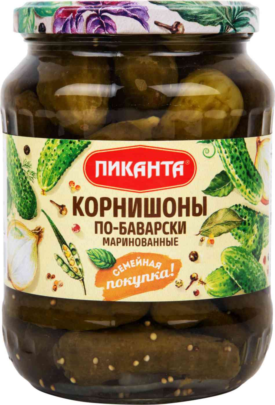 Корнишоны по-баварски маринованные Пиканта