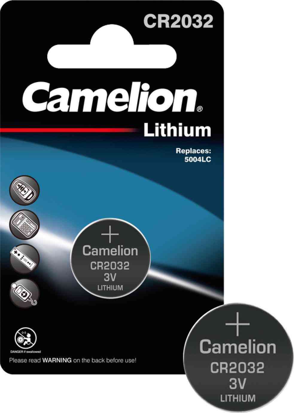 

Батарейка литиевая Camelion CR2032-BP1 3V