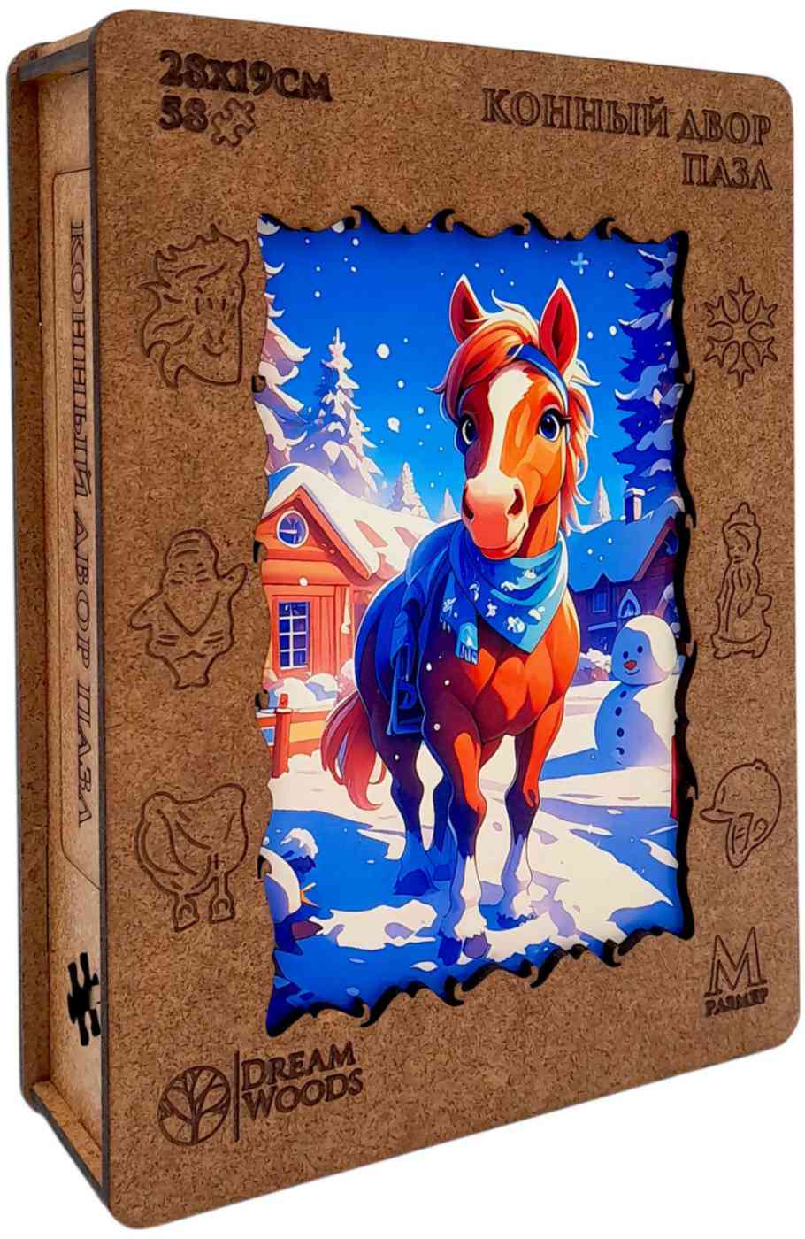 

Пазл фигурный Dream Woods Конный двор