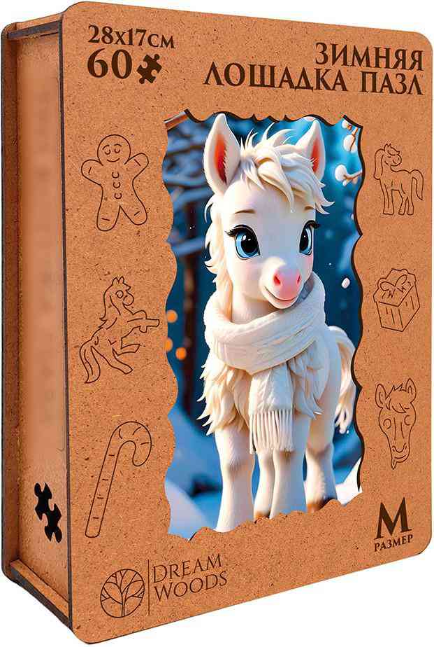 

Пазл фигурный Dream Woods Зимняя лошадка