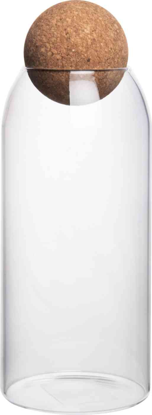 

Банка стеклянная Maxus с пробковой крышкой