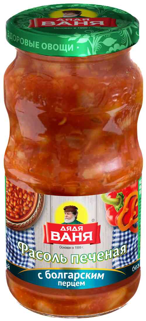 

Фасоль печёная Дядя Ваня с болгарским перцем