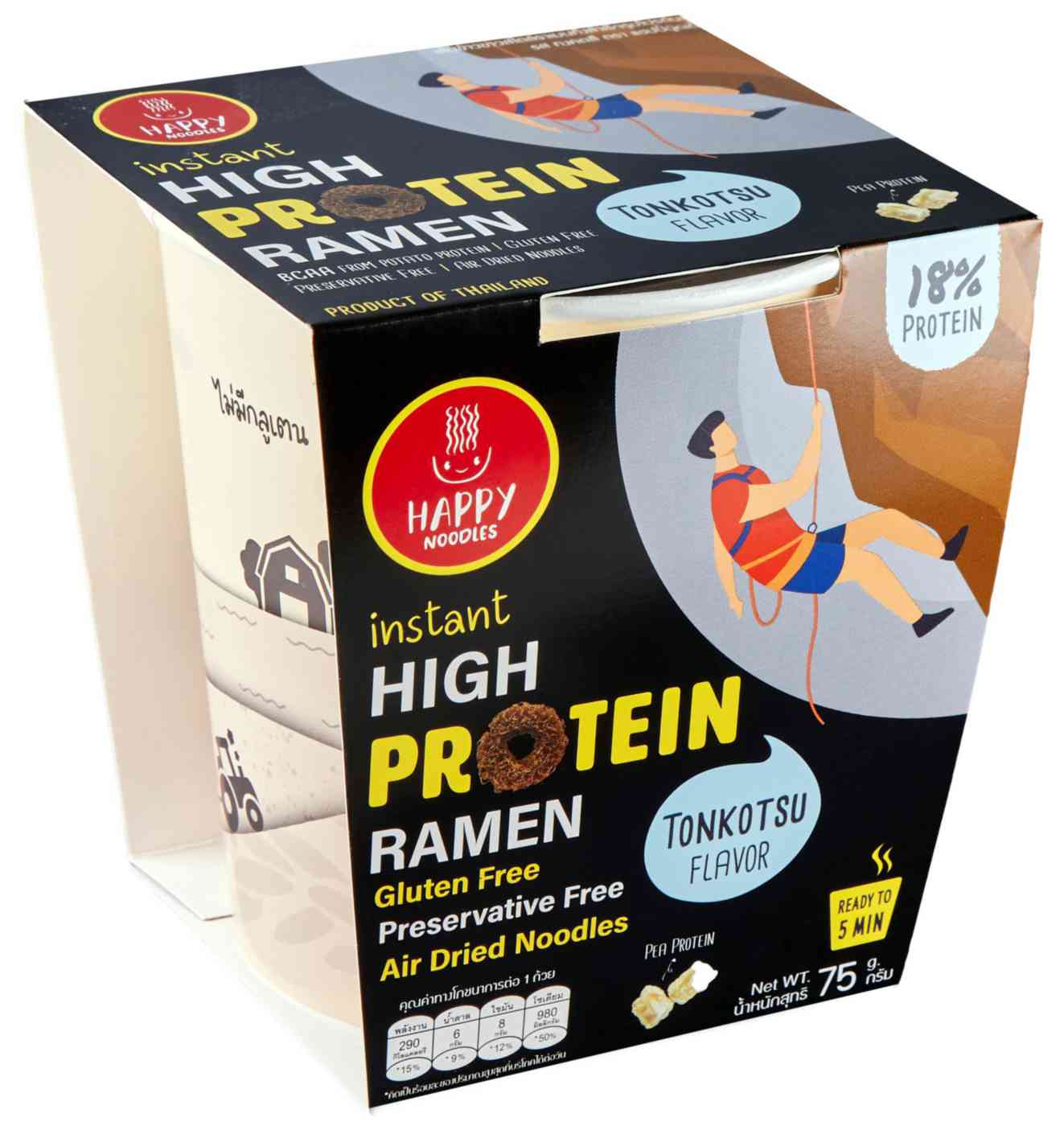 

Лапша рамен протеиновая Happy Noodle Тонкоцу