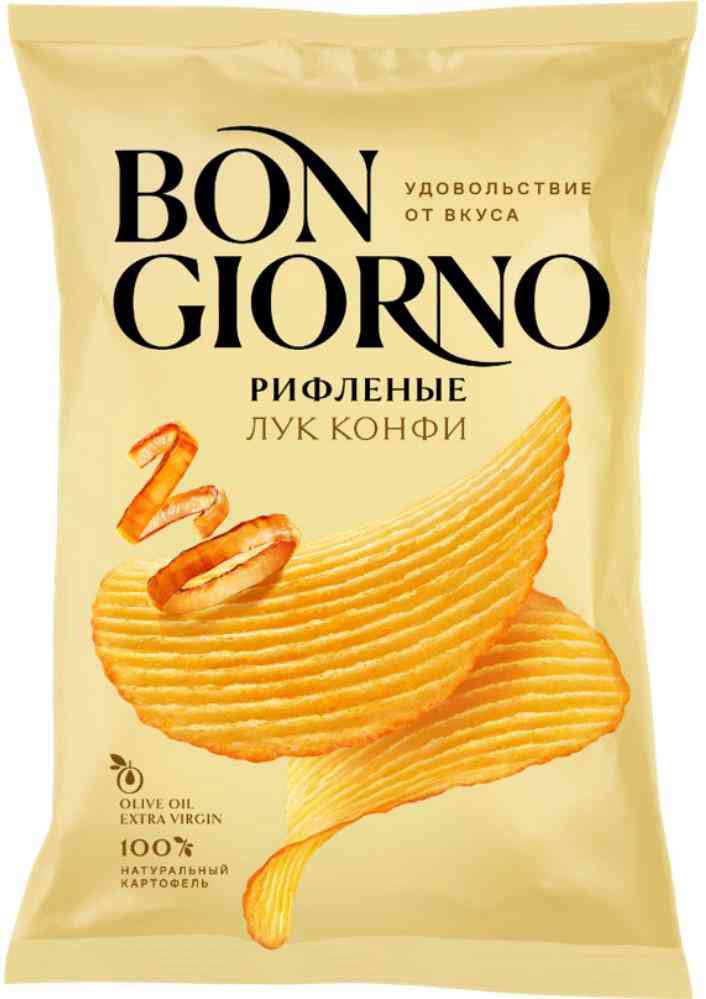 Чипсы картофельные рифленые Bon Giorno 117₽