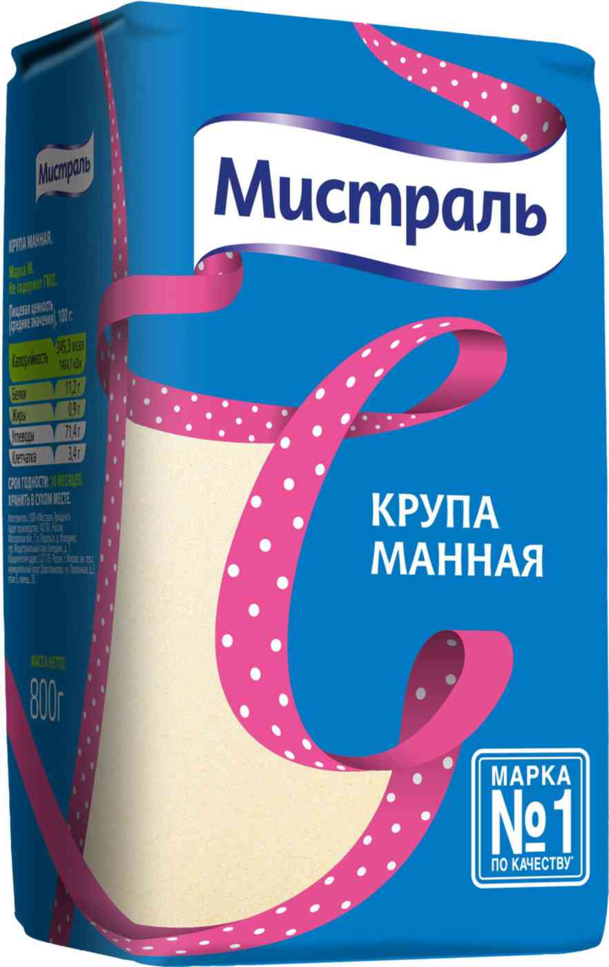 

Крупа манная Мистраль