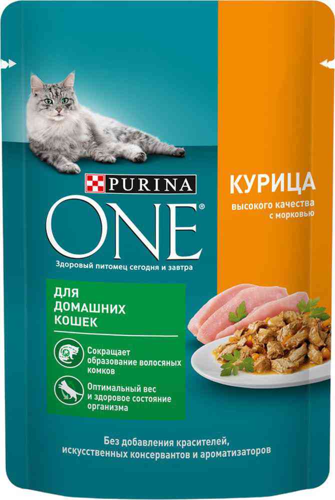 

Влажный корм для домашних кошек Purina One