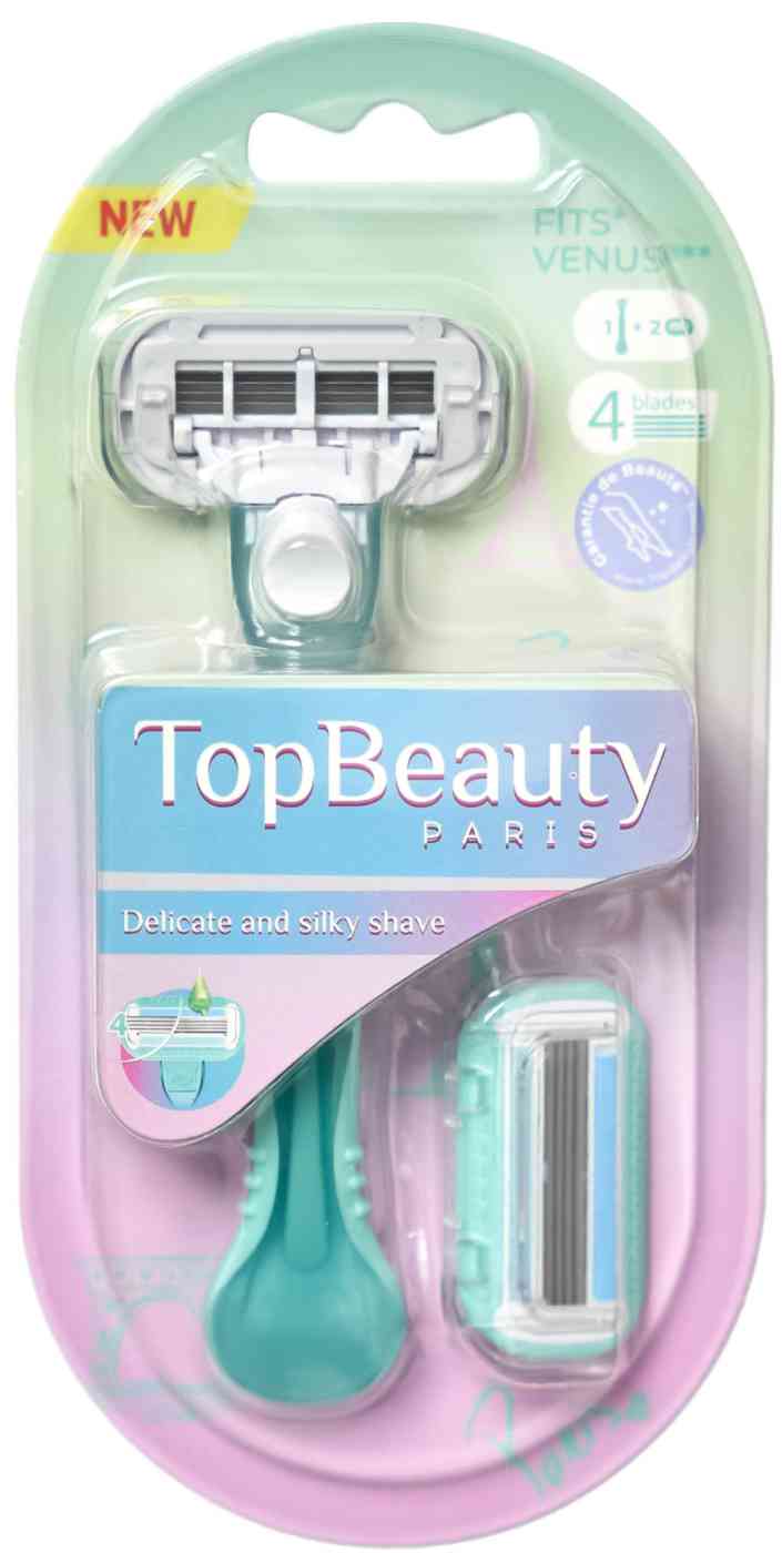 

Бритвенный станок TopBeauty Paris 4 с 2 сменными кассетами