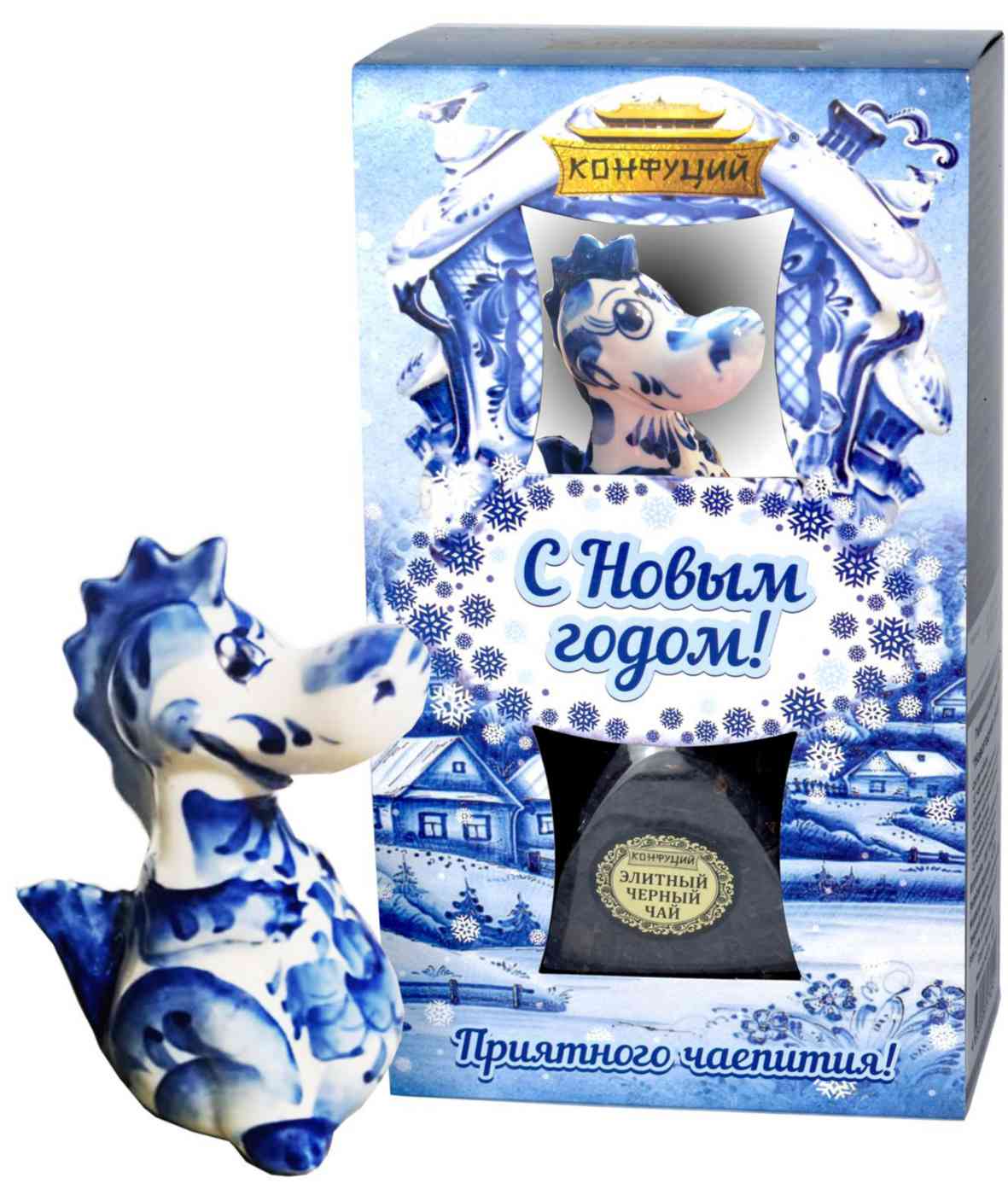Чай черный Конфуций Синее и белое фигурка 610₽