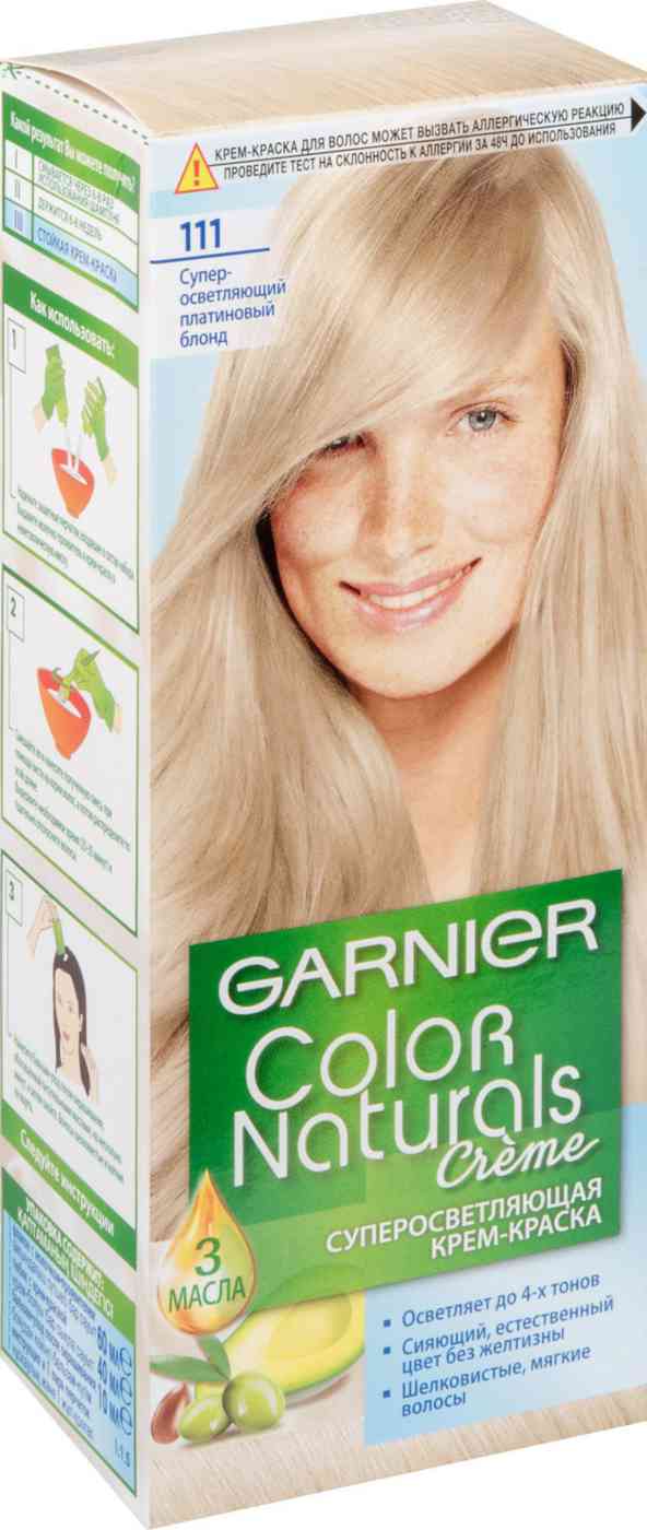 Garnier color naturals платиновый блонд