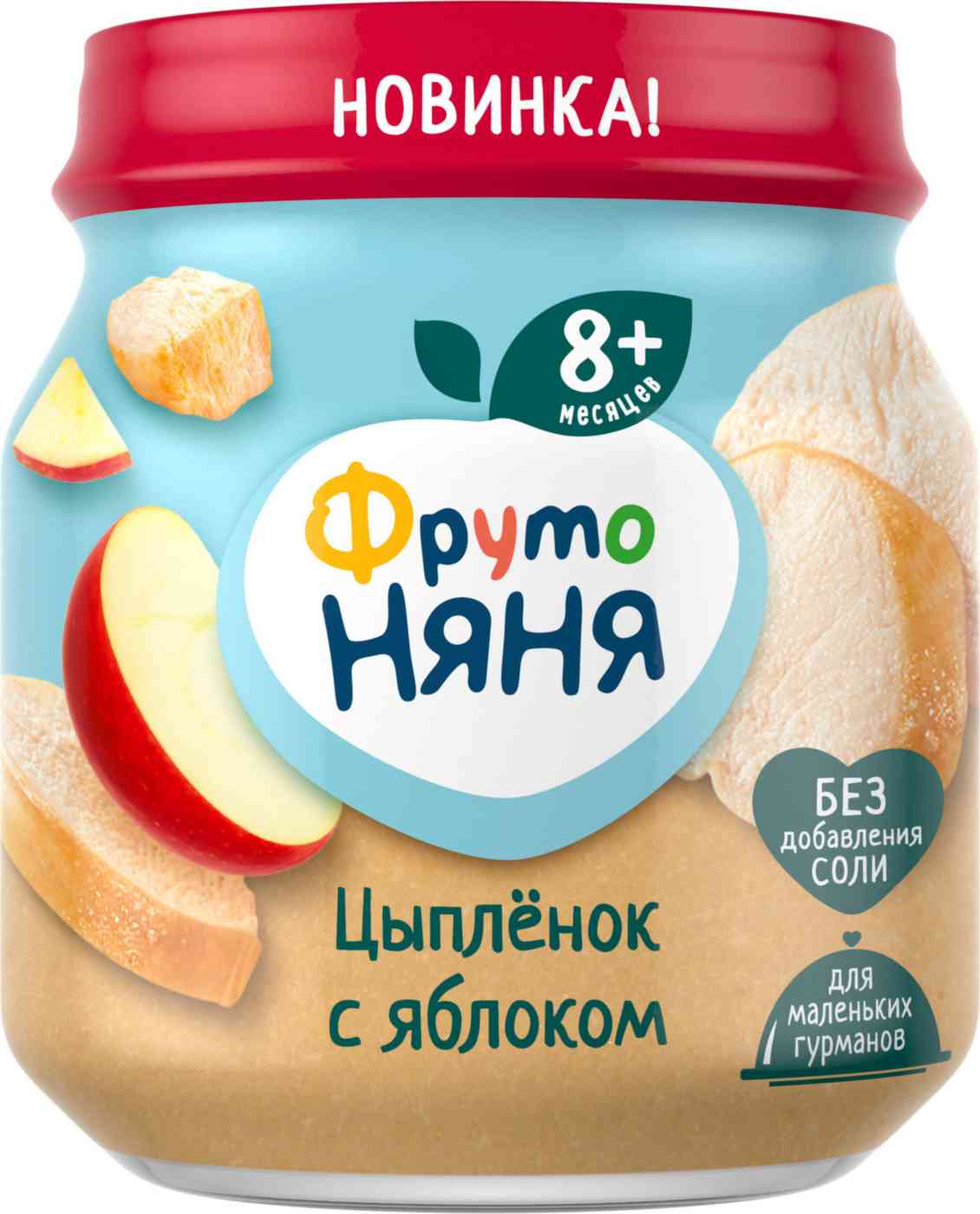 Пюре мясное ФрутоНяня цыпленок-яблоко с 8 месяцев