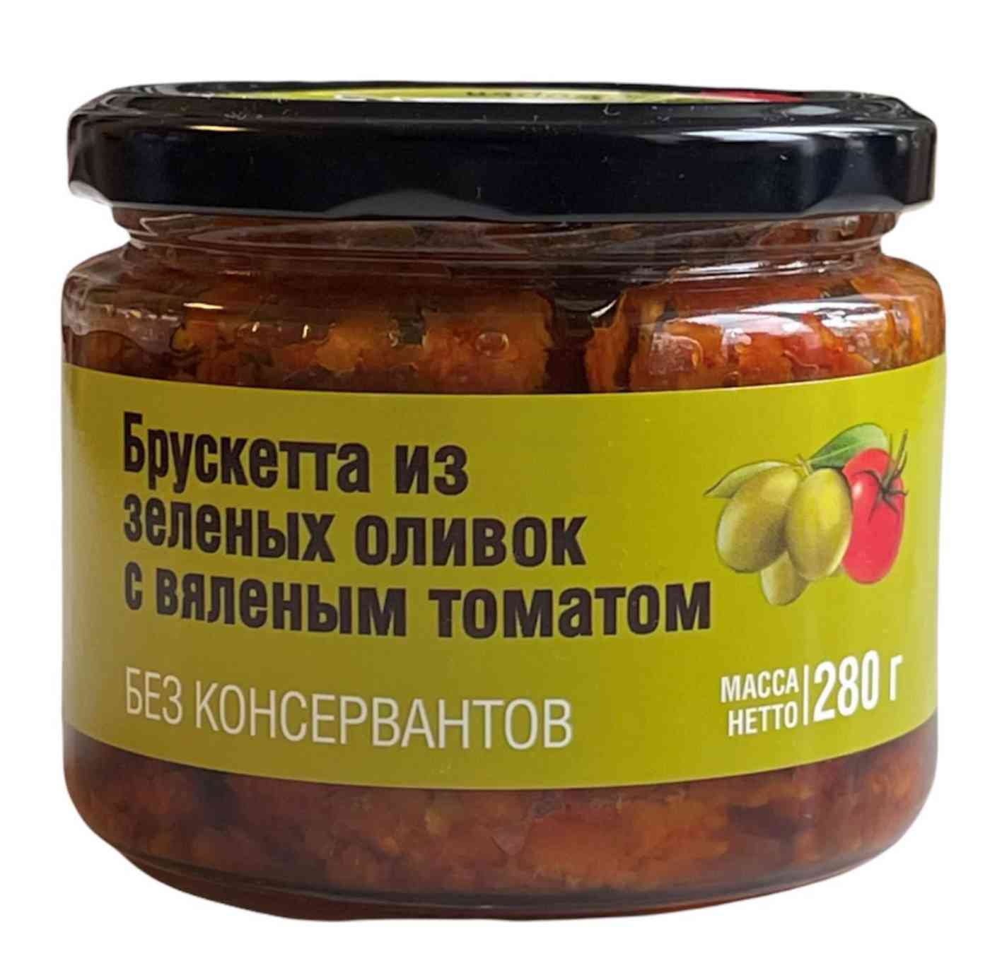

Брускетта из зеленых оливок Olivateca