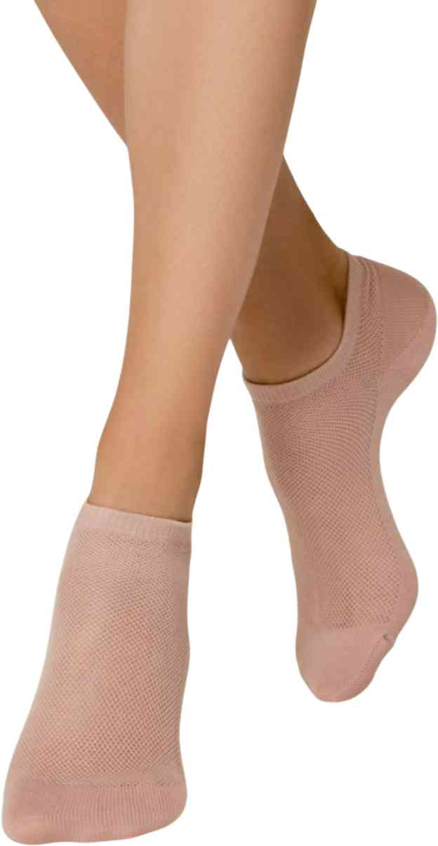 Носки женские в сетку цвет пепельно-розовый 204₽