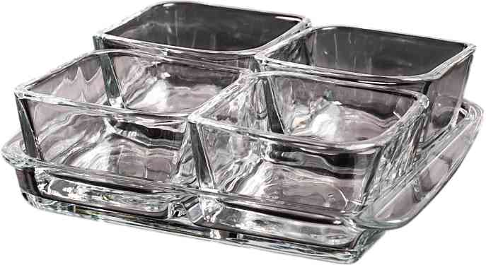 

Менажница стеклянная составная 4+1