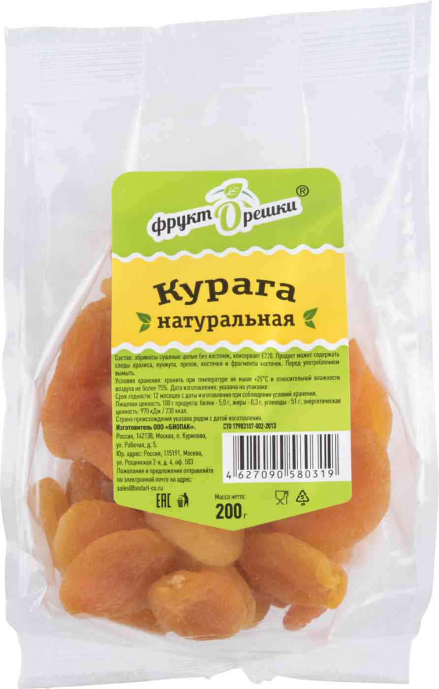 Курага натуральная ФруктОрешки 257₽