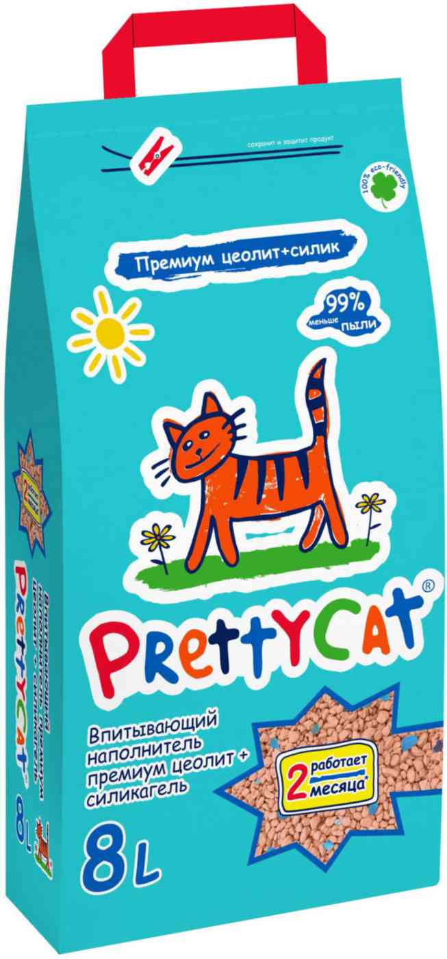 Наполнитель для кошачьего туалета впитывающий PrettyCat