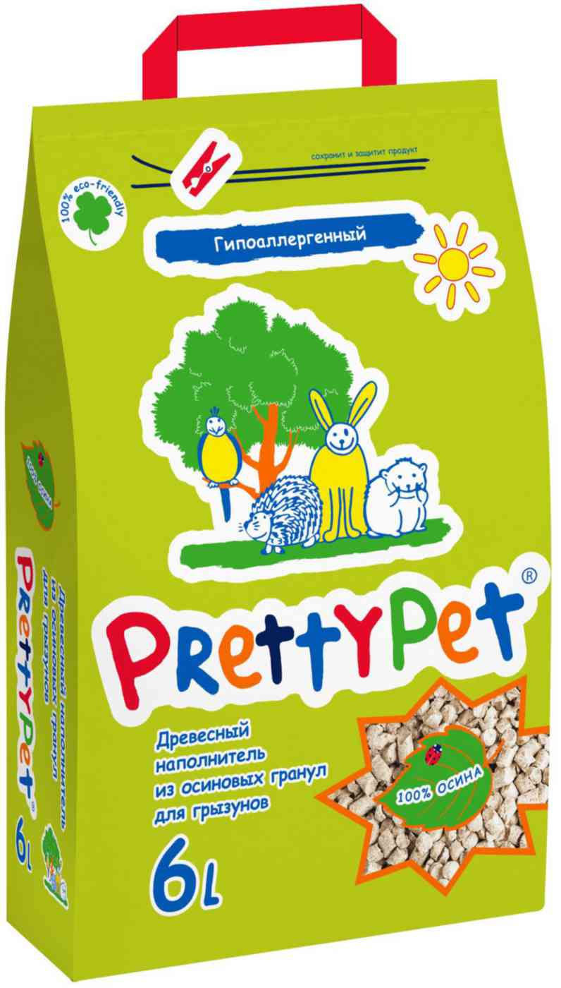 Наполнитель для грызунов впитывающий PrettyPet