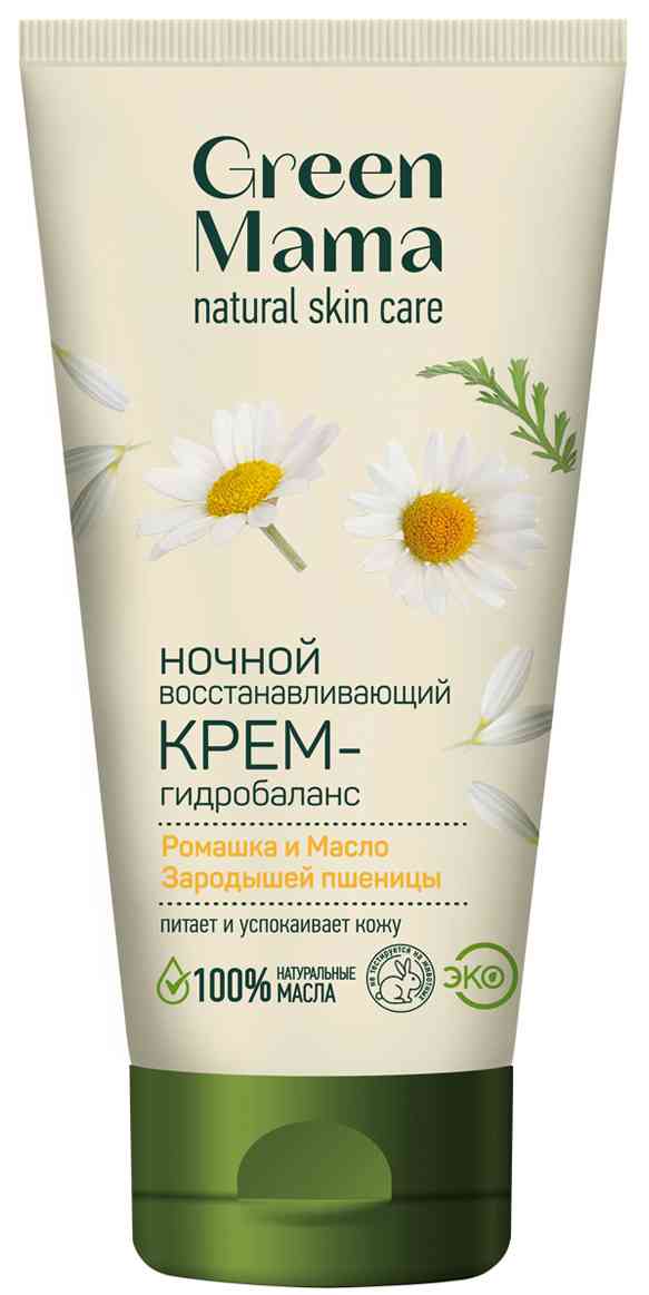 

Крем-гидробаланс для лица ночной Green Mama