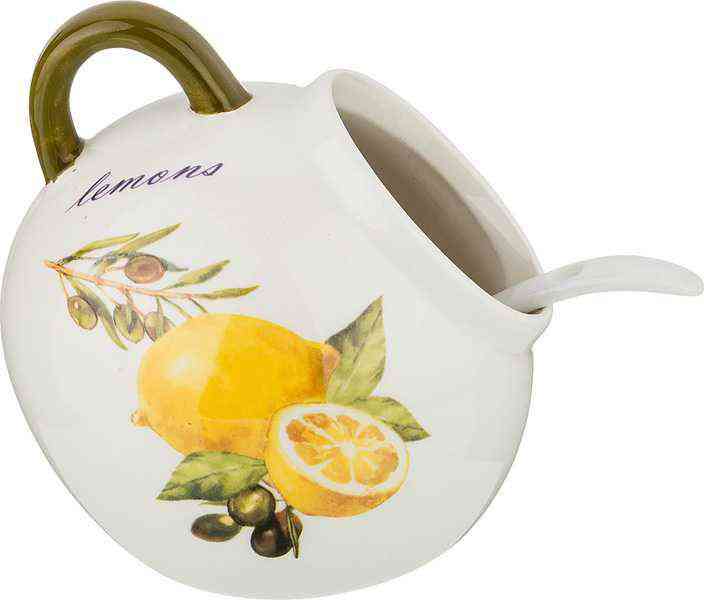 

Солонка керамическая Agness lemons с ложкой