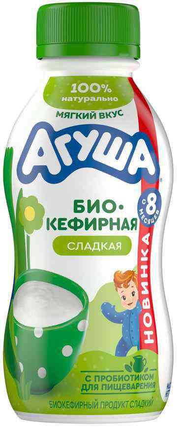 Напиток биокефирный Агуша сладкая с 8 месяцев 29 43₽