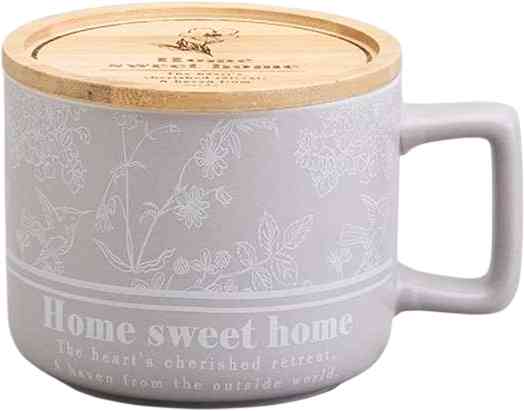 

Чайная пара фарфоровая с бамбуковой крышкой Loving Family