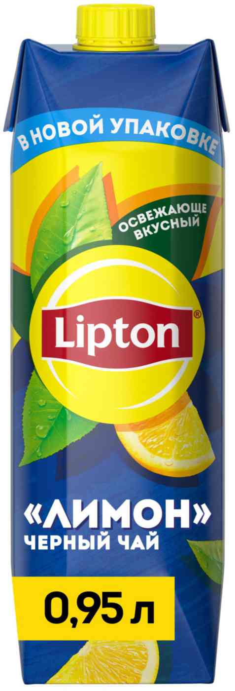 

Холодный чай черный Lipton лимон