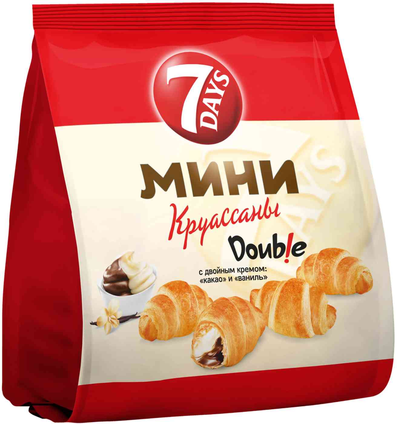 

Круассаны мини 7 Days с кремом Какао-ваниль