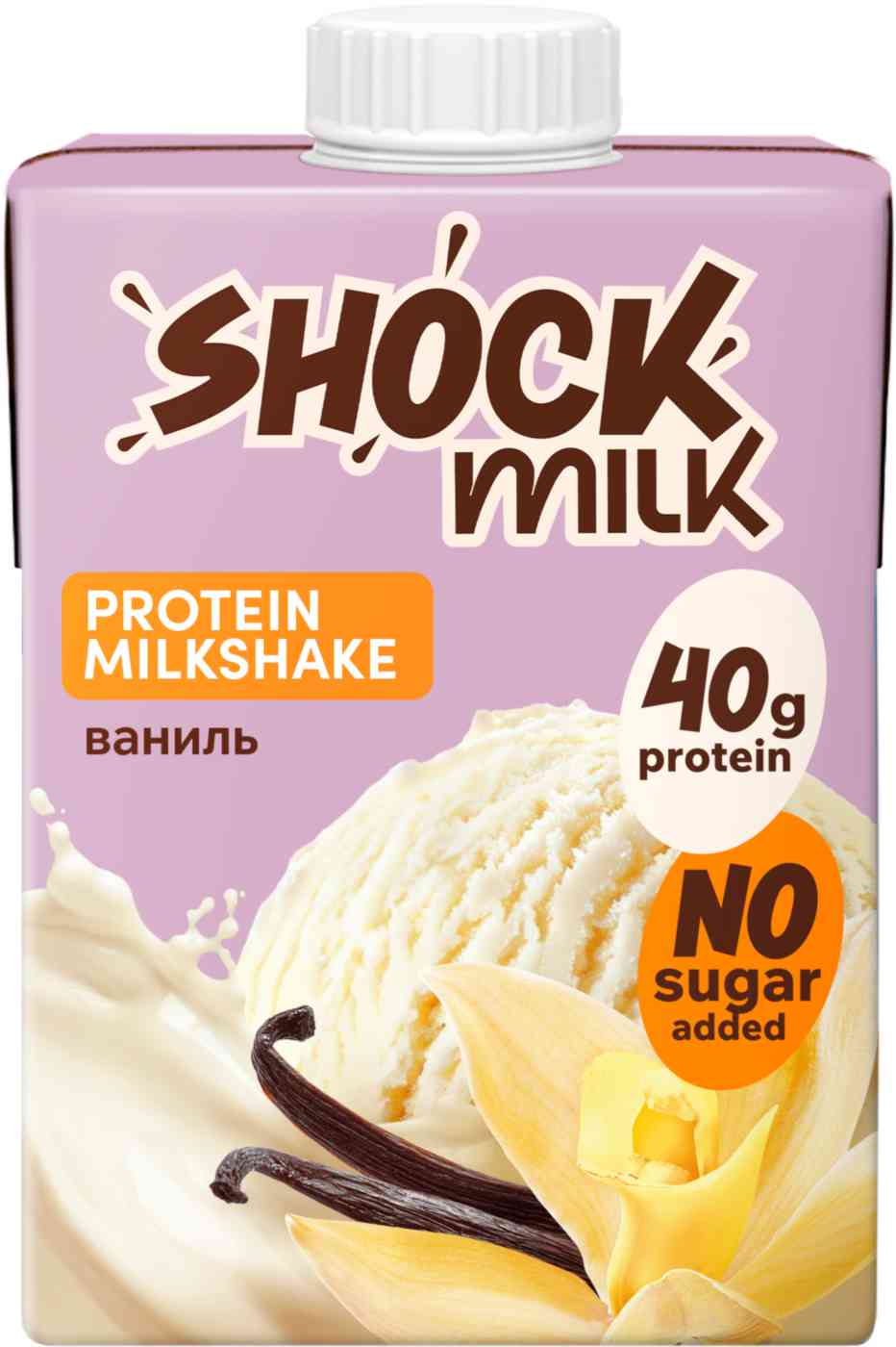 

Коктейль молочный высокобелковый Shock Milk ваниль обезжиренный