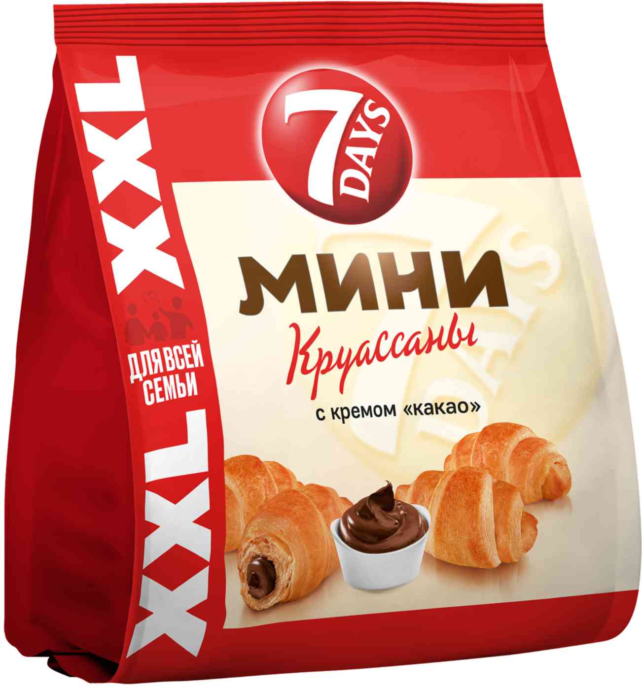 

Круассаны мини 7 Days XXL с кремом Какао
