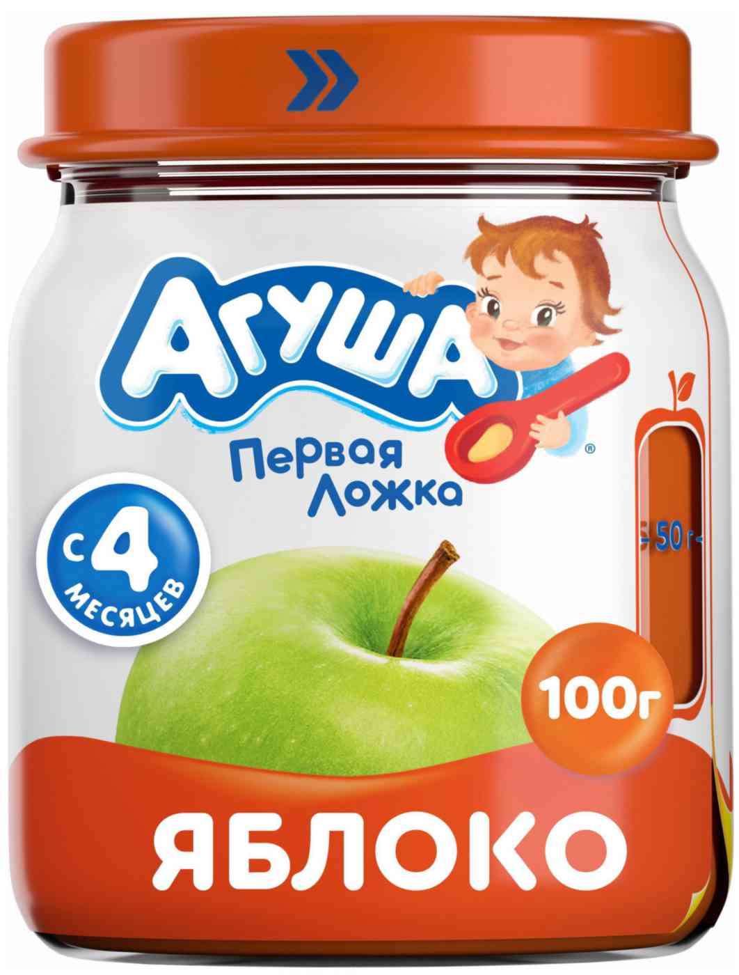 Пюре яблочное Агуша 57₽