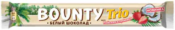 Батончик шоколадный Bounty Trio Клубника