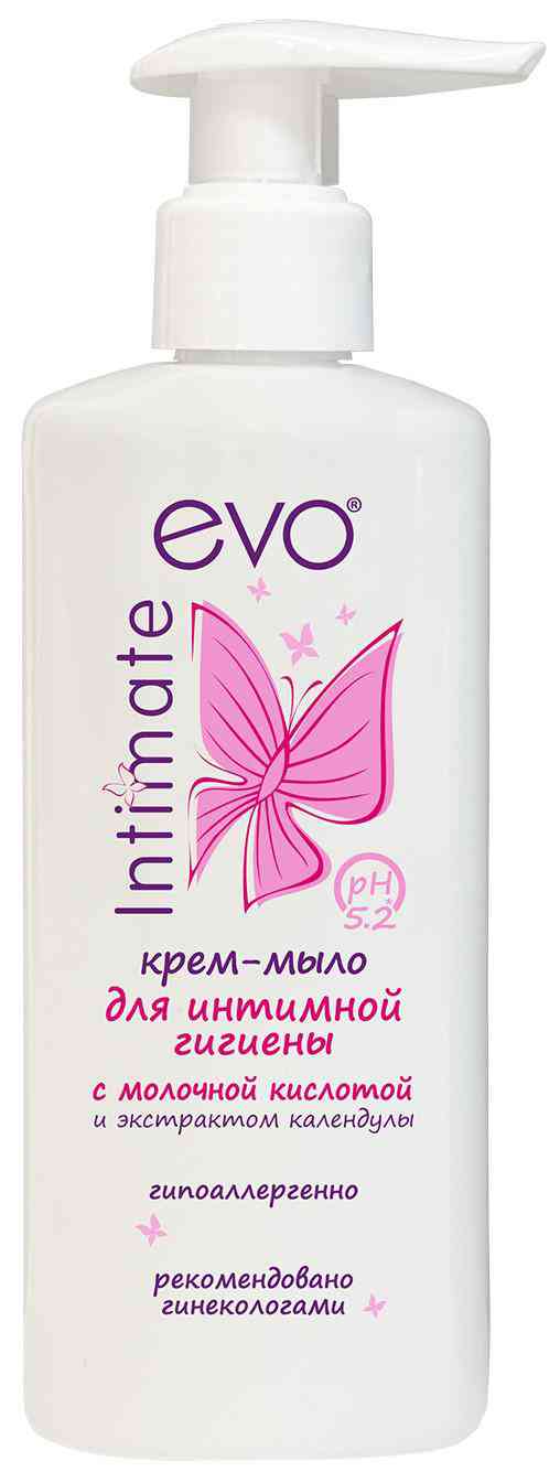 

Крем-мыло для интимной гигиены Evo с молочной кислотой и экстрактом календулы