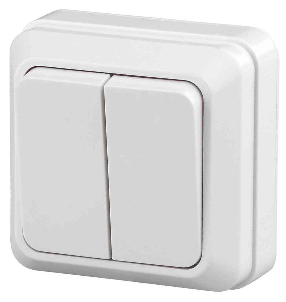 

Выключатель двухклавишный Intro Quadro 2-104-01