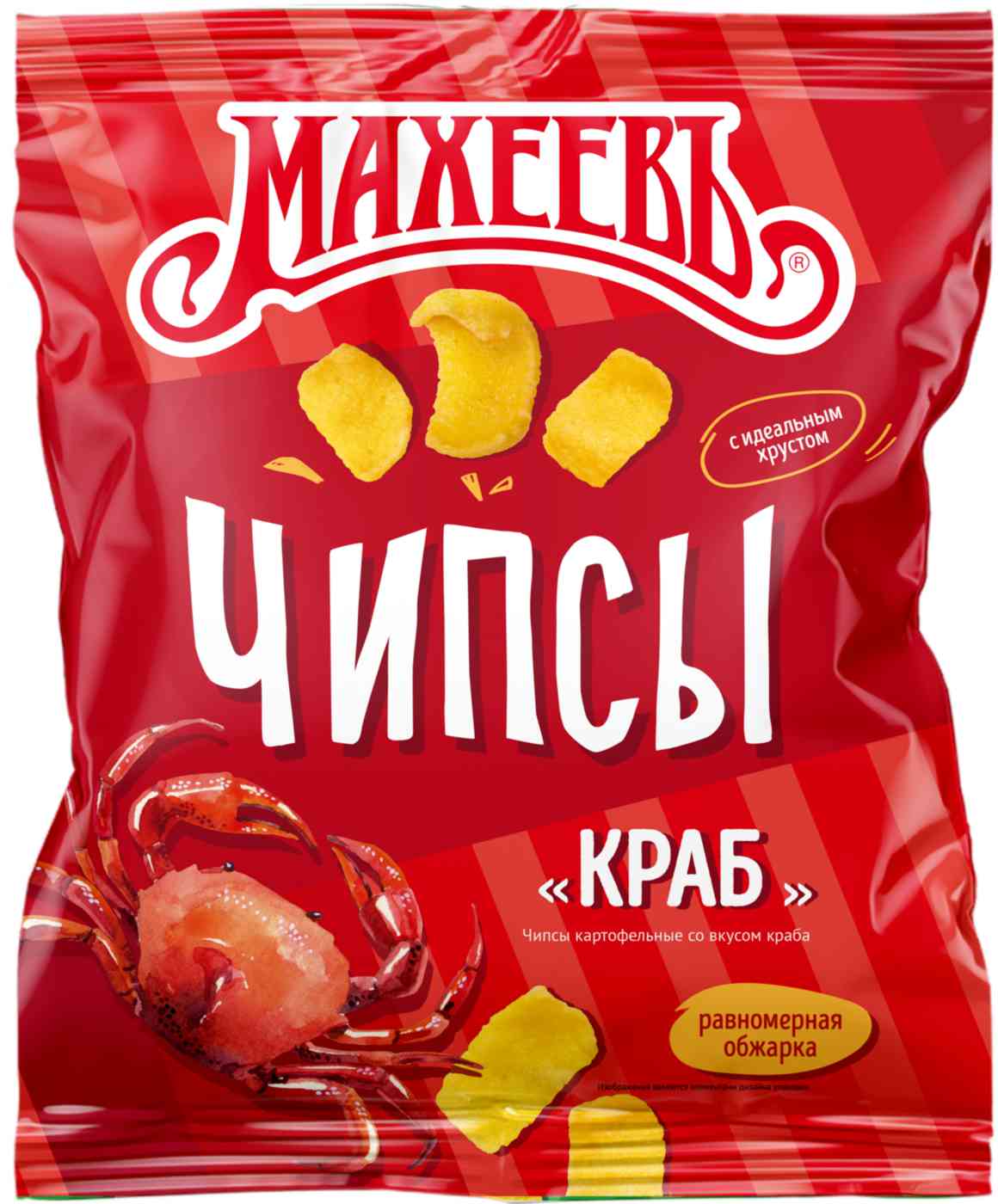 Чипсы картофельные Махеевъ со вкусом краба