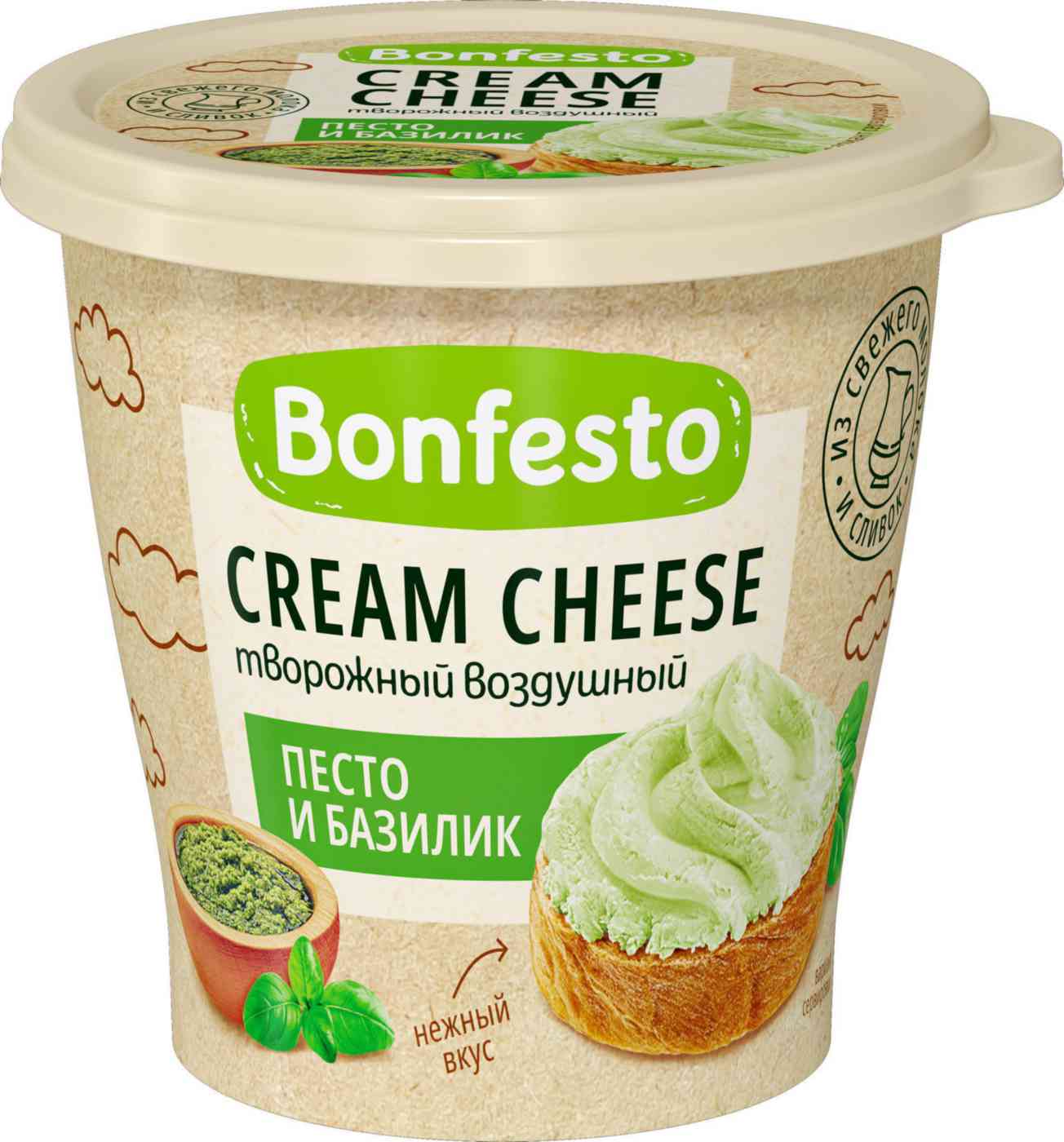 Сыр творожный воздушный Bonfesto 158₽