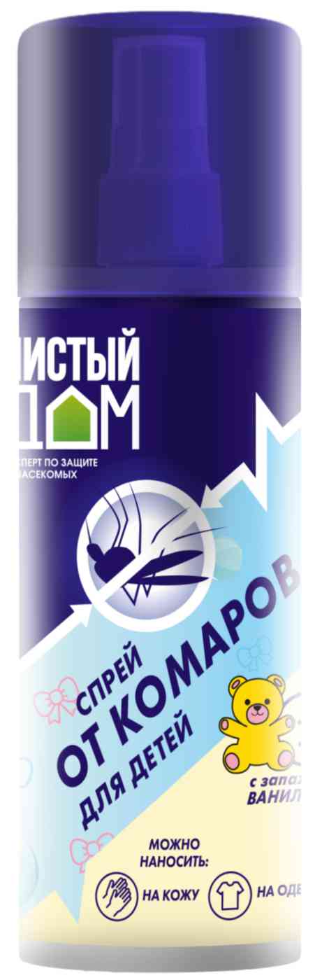 

Спрей от комаров для детей Чистый дом