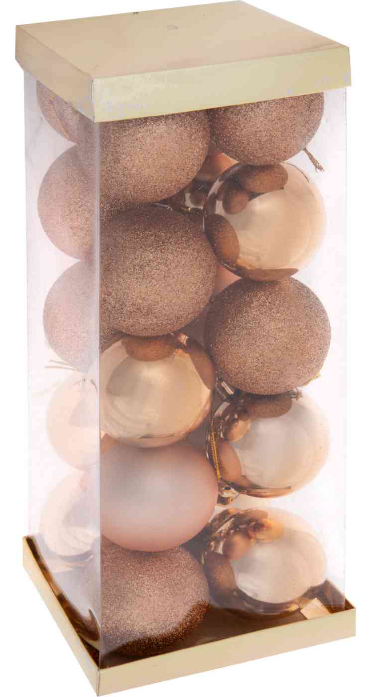 

Набор ёлочных украшений Шары шампань